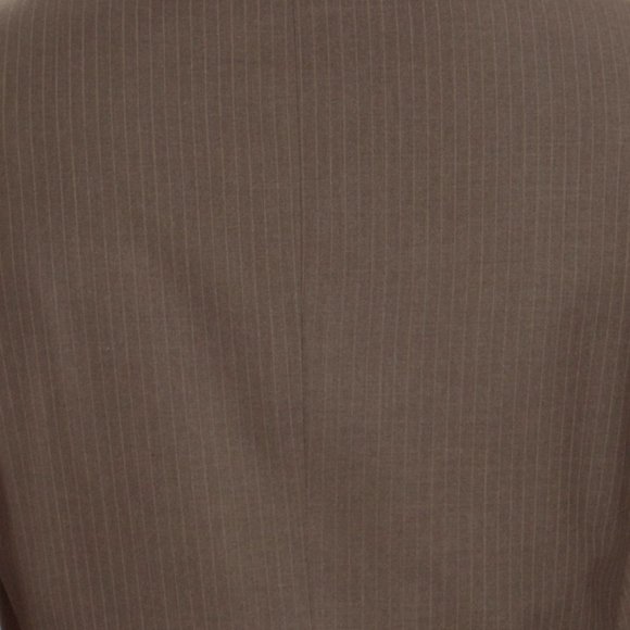 Modern Fit Pinstriped Mens 2-Piece Suit Set, Taupe - Picture 2 of 5